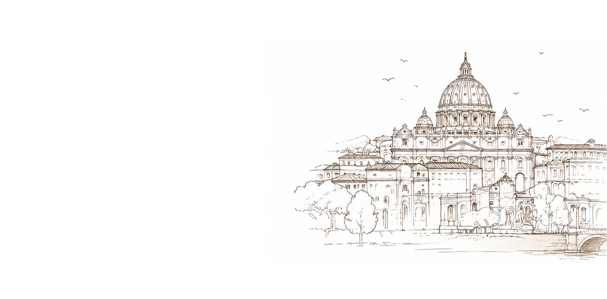 Illustration of St. Peter's Basilica in Rome