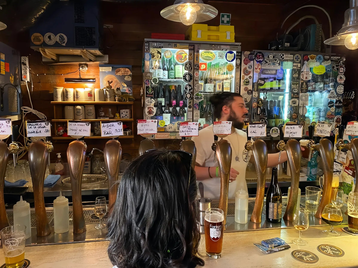 Local craft beer bar in Trastevere, Rome