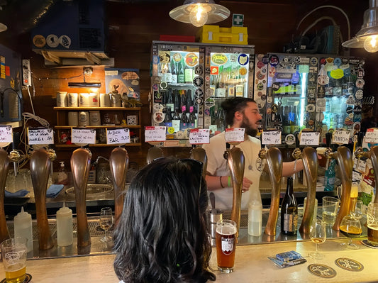 Local craft beer bar in Trastevere, Rome